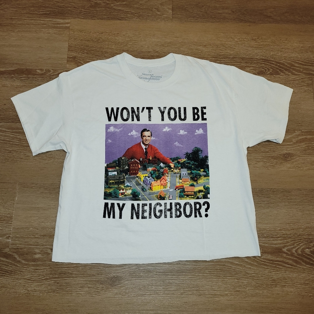 Mister Rogers Won't You Be My Neighbor T-Shirt Large White New